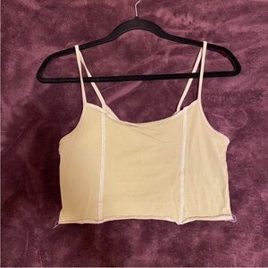 Pacsun Green Cropped Tank Top